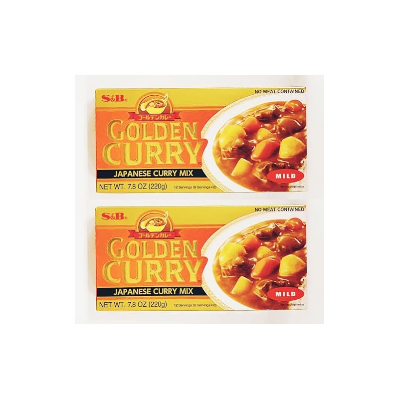 Japanese Curry Mix, Golden Curry,Mild, 7.8 oz, 12 Servings, 2