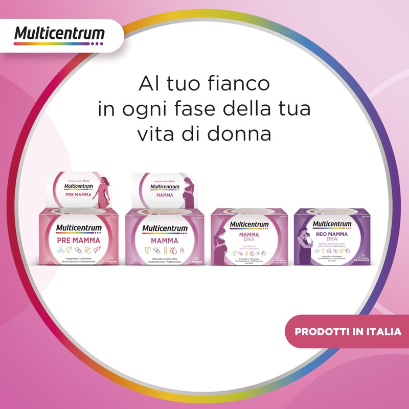 Multicentrum Mamma DHA, Integratore Multivitaminico specifico per la donna in