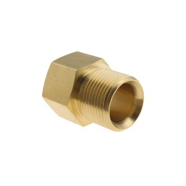 Create idea M22 15mm Male to M22 14mm Female Adapter Brass for Pressure Washer Hose Internal Thread Hose Pipe Adaoter Garden Tools
