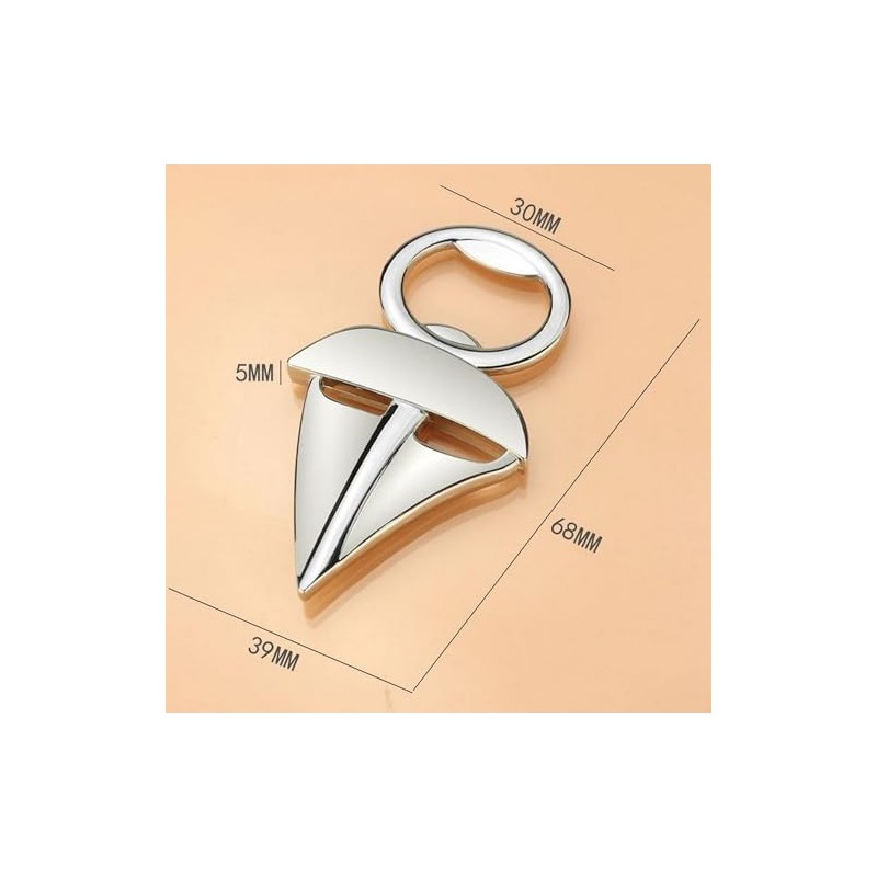 Stainless Steel Sailing Boat Bottle Opener Keyring