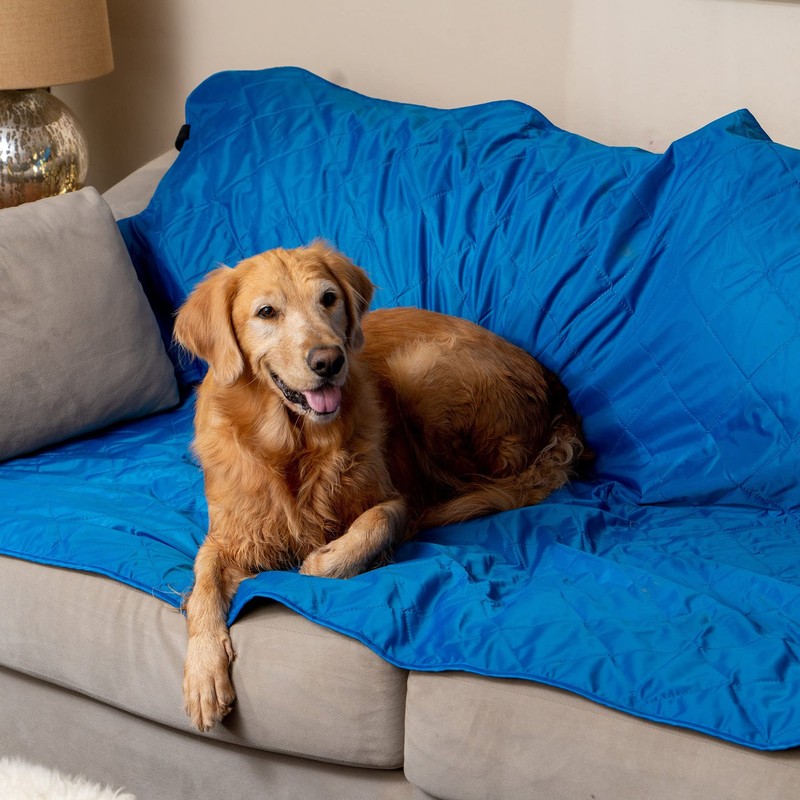 BRAWNTIDE Large Outdoor Waterproof Blanket - Quilted, Extra Thick Fleece,