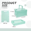 Tixill Small Collapsible Storage Crates, Foldable Plastic Baskets with Lids