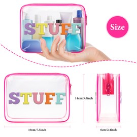 Sfodiary Makeup Bag for Women Clear Toiletry Bag PVC Cosmetic Bag Friendship Gift for Best Friends Sister Birthday Christmas Gift for Women Mom Teacher Nurse Her Zipper Travel Pouch Mother's Day Gift