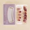 Short Nail Tips, Set of 24 Pieces, Fake Nails, Gradient,