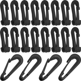 Car Trunk Mesh Pocket Hooks Multi Functional Open Plastic Question Mark 5mm Single Head Snap Elastic Camping Gloves Anti Lost Cord Bungee Hook