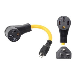 ONETAK NEMA 6-20P to 14-50R 240V 20 Amp 3 Prong Male Plug to 50 Amp 4 Prong Female Receptacle Welder Generator Dryer EV Charger Only for 240V Device Power Cord Adapter Connector