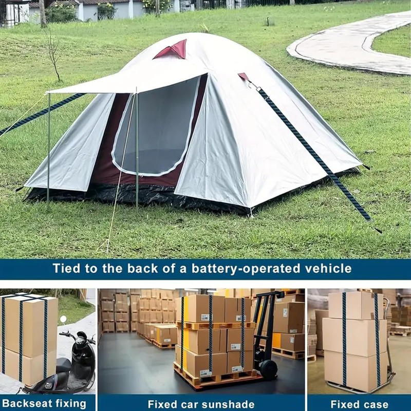 Funtery Adjustable Expander with Hooks, 4 Bungee Straps with Hooks,