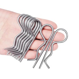 Lyxheth 8PCS Heavy Duty Hitch Pins Clip, Trailer Hitch Pins, R Clips Hitches Pins Clips, Universal Car Accessories Heavy Duty Cotter Pin Compatible with Lawn Trailer Tractors Mower Carts Truck
