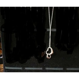 Double Hearts Pendant - 18 inch - 750 18KT New