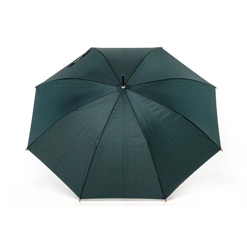 Krago Real Wood Handle Classic Auto Open Stick Umbrella Green