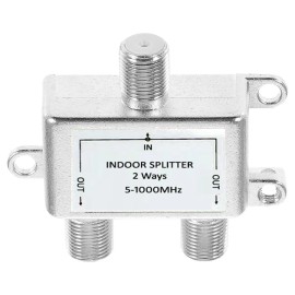 Universal 2-Port RF Coax Combiner Splitter For Cable TV ATSC UHF VHF Antenna Modulators