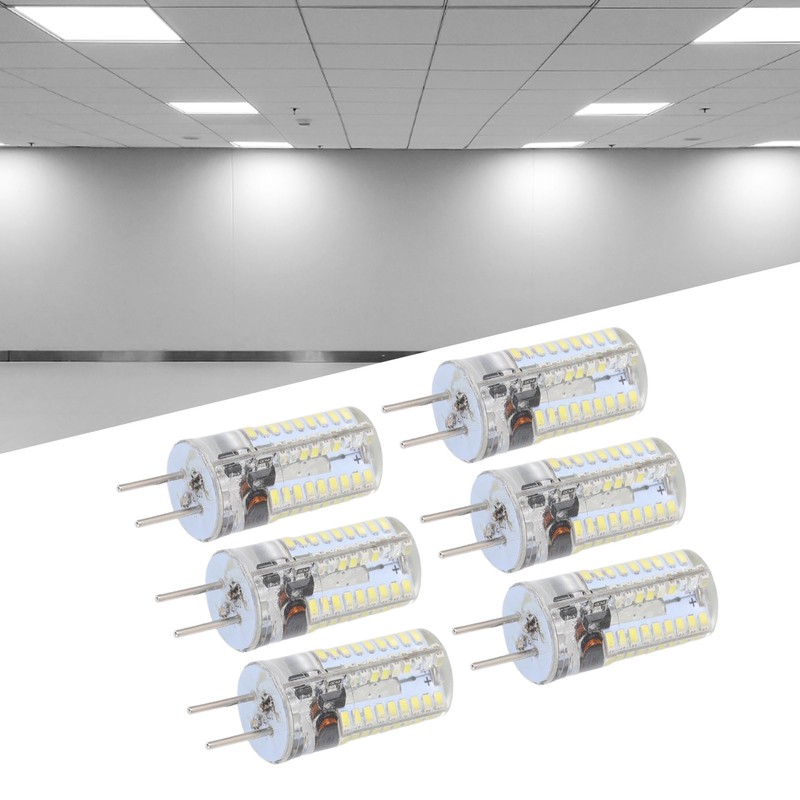 6Pcs GY6.35 LED Bulbs 5W AC 12V Warm White 2700