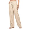 Willit Women Linen Pants Wide Leg Casual Palazzo Pants Cotton