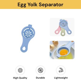 EZONEDEAL Egg Separator - Yolk Separator Filter Gadget Cooking Tool Kitchen Baking Cooking Tool Omelette Perfect Gifts for Girls/Women/Birthday Cakes/Chefs - Egg White Separator (Blue)