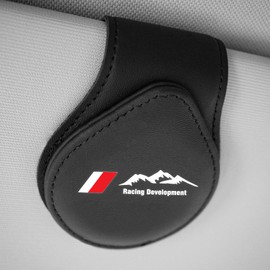 HZSZKYK Car Sunglass Holder, Genuine Leather Magnetic Glasses Hanger Mount Holder for Toyota Series & More Eyeglasses Sunglasses Clip Visor Accessories