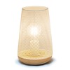 Simple Designs LT1074-WHT Wired Mesh Uplight Table Lamp, White