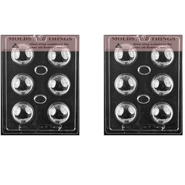 Bath Bomb Chocolate candy soap mold With © Candy Making Instruction - Set of 2