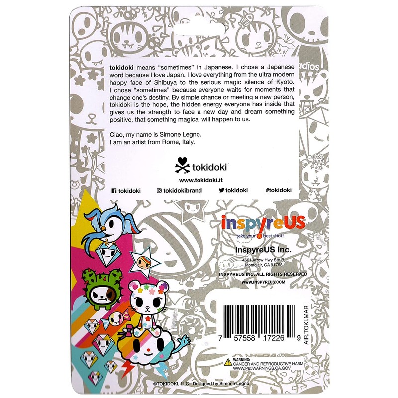 Tokidoki Air Freshener - Marina - New Car Scent, Blue