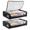 Underbed Storage Container with Wheels, Space-Saving Storage for Bedroom, Clear