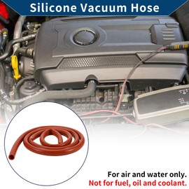 Hihaha Silikon-Vakuumschlauch für Automobil-Vakuumsysteme Hochtemperatur 6,6 Fuß 9/16" 14mm ID 2,5mm Dicke 1 Stück Rot