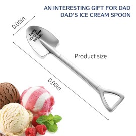 HUINF Stainless Steel Ice Cream Shovel - Dad's Gift for Father's Day, Christmas, or Any Occasion - Silver, 1 Count