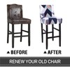 Deisy Dee Stretch Slipcovers Chair Cover for Counter Height Side