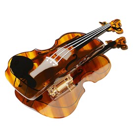 TECHPLUS Big Hair Claw Clips Fun for Women Girls – Acetate Hairpin for Varied Hairstyles Hair Types – Barrettes Hair Accessories Gift (violin)