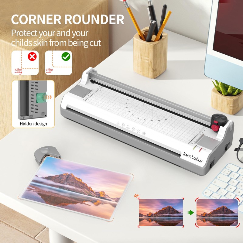 7-in-1 Thermal Laminator Machine 11X17 with 20 Letter Size Laminating