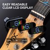ENO MUSIC Rechargeable Clip-on Tuner for Guitar Bass
