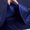 VCUSUELER Silk Like Satin Bed Sheets, 6-Piece Navy Blue Queen