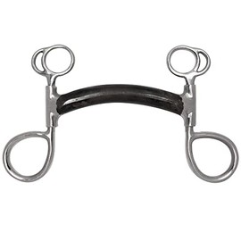 Toklat Black Steel Mullen Mouth Swivel Bumper Bit