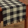 Park Designs Wicklow Yarn Table Runner - 36''L - Black