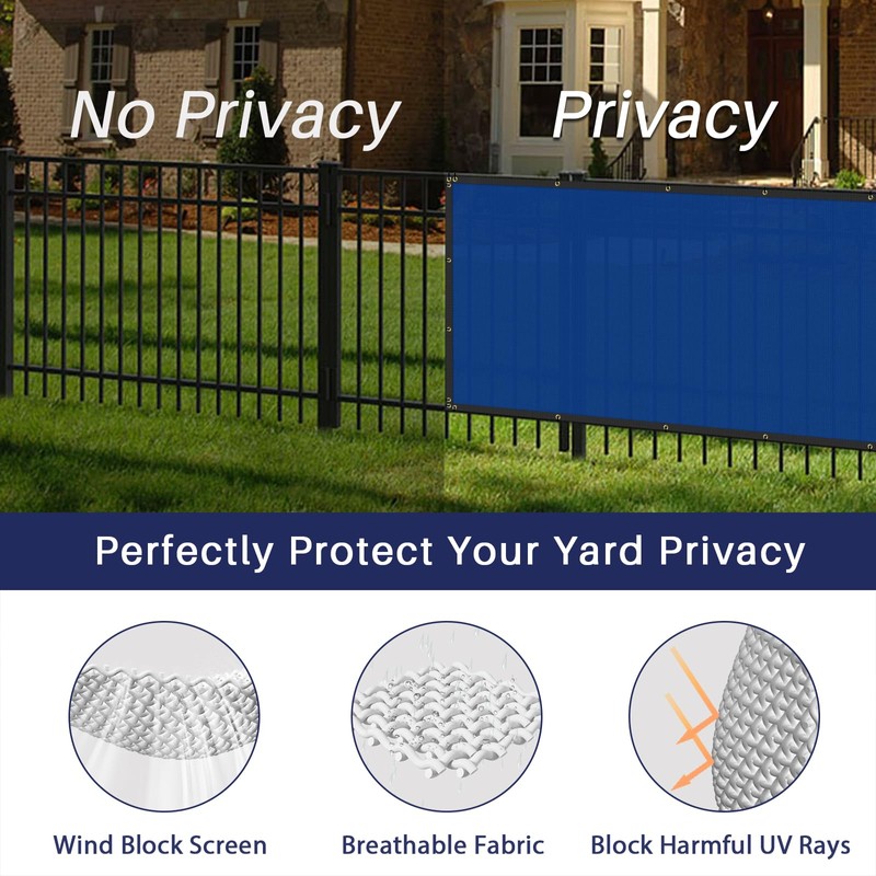 Windscreen4less Privacy Fence Screen 5' x 30' Heavy Duty Windscreen