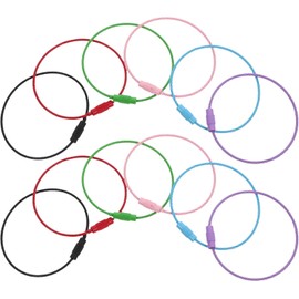 Tofficu Llavero De Alambre De Acero Inoxidable 30 Piezas Anillos De Cadena Multifunción Compactos Para Llaves Bolsos Mochilas Herramientas Portátiles
