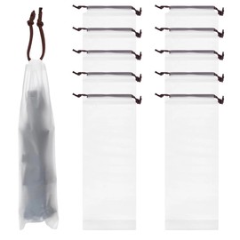 10 pezzi Borsa portaombrelli in plastica traslucida, Sacchetti per Ombrelli Bagnati di Ricambio per Ombrelli Classici e Ombrelli Pieghevoli, Riutilizzabile