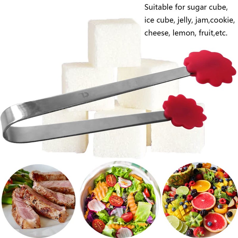 Daycount 5pcs Stainless Steel Sugar Tong 5-Inch Mini Serving Tongs