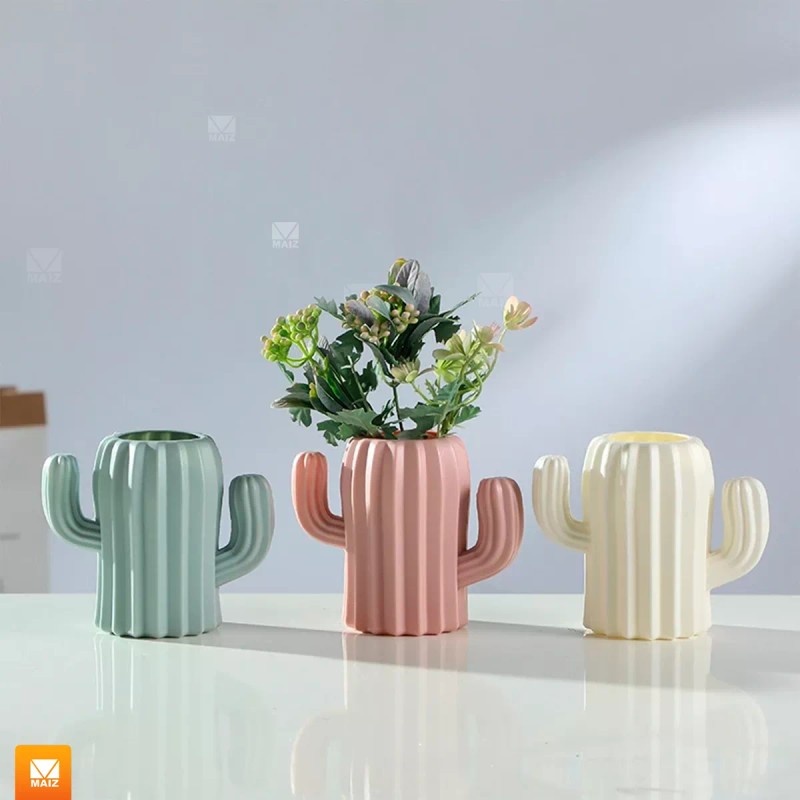 Maíz Organizador Brochas Porta Lapices Escritorio Cactus Kawaii