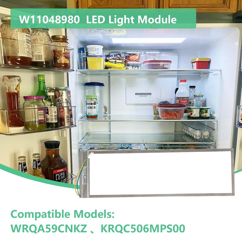 W11048980 W11470191 LED Light Assembly For whirlpool fridge light replacement