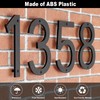 IVERRA 10 Inch Black House Numbers for Outside, Large Floating