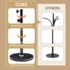 LOZABEE Modern Metal Coat Rack Stand with Natural Marble Base,