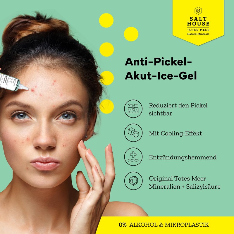 Salthouse Natural Minerals Anti-Pimple Acute Ice Gel, Instant Aid with