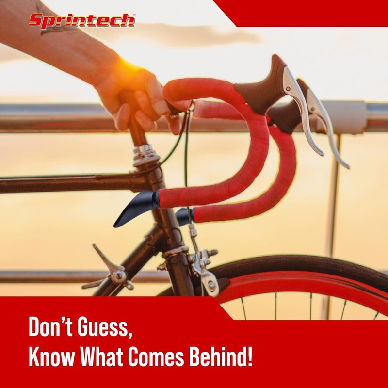 Sprintech Swiss-Made Convex Chrome-Plated Bike Mirror for Drop Bars –