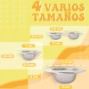 J.H. Company Set 4 Piezas Filtros Coladera Lavabo Baño Residuos