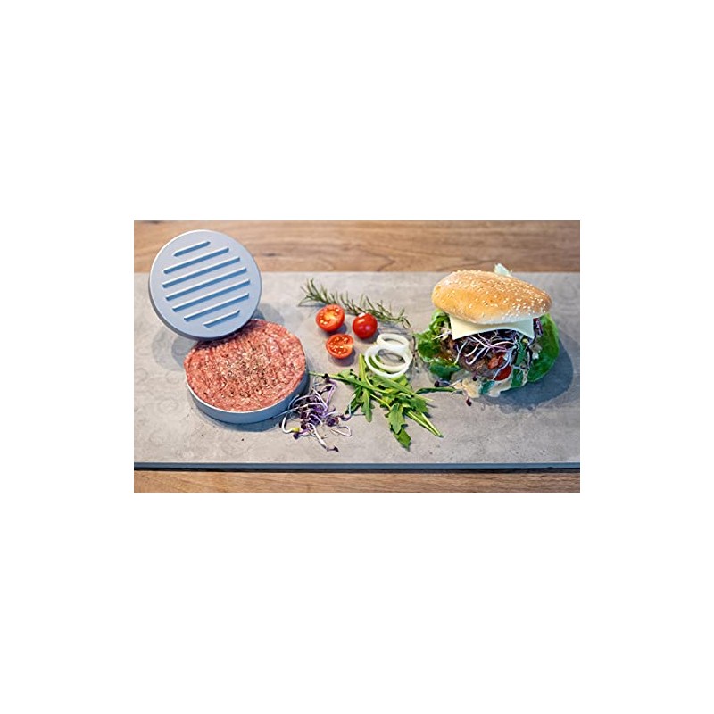 Brandsseller Burger Press Approx. Diameter 12 cm Cast Aluminium Hamburger