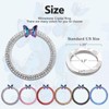 3leavtrees Car Bling Ring Emblem Car Accessories for Buttons &