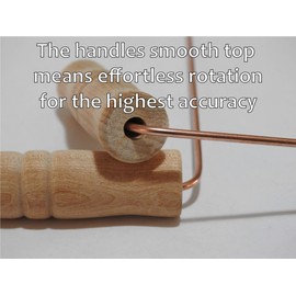 On The Fly Dowsing Rods Set | Pure Copper | Premium Wooden Handles, Ghost Hunting, Underground Water, Gold, Paranormal Activity, Instructions Included | Made in USA