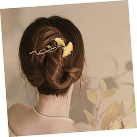 FOMIYES 10 Pcs Ginkgo Biloba Clip Ginkgo Leaf Hair Barrette Leaf Hairpin Hair Clip Leaf Hair Bun Women Hair Barrettes Ginkgo Leaf Hair Accessories Vintage Hair Accessories Hair Pin Alloy