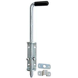 Door Lock Door Bolt Latch 420/14 mm Galvanised (2, Spring Bolt 420/14)