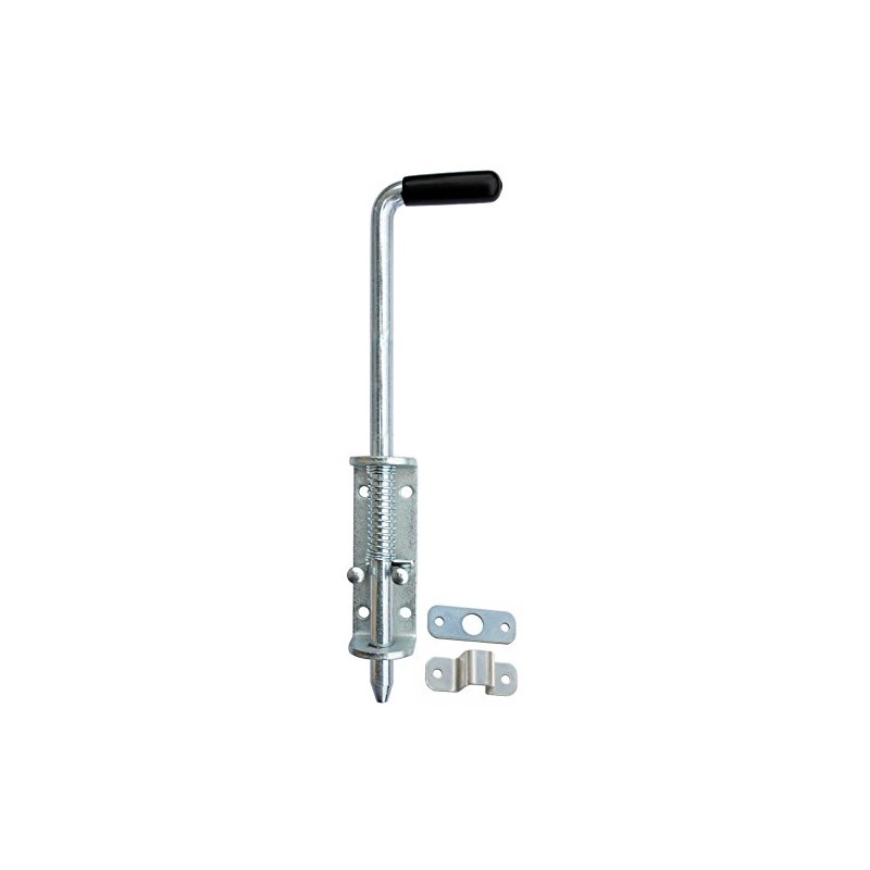 Door Lock Door Bolt Latch 420/14 mm Galvanised (2, Spring