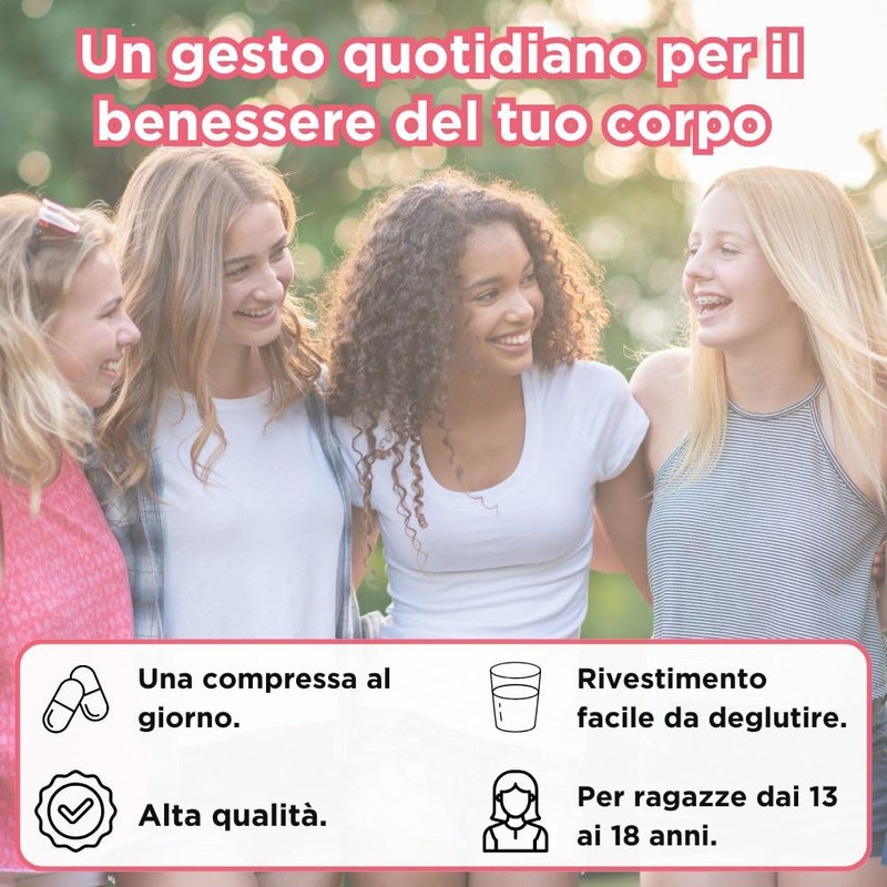SWISSE Ultivit- Multivitaminico Ragazza con Zinco e Vitamine per Riduzione